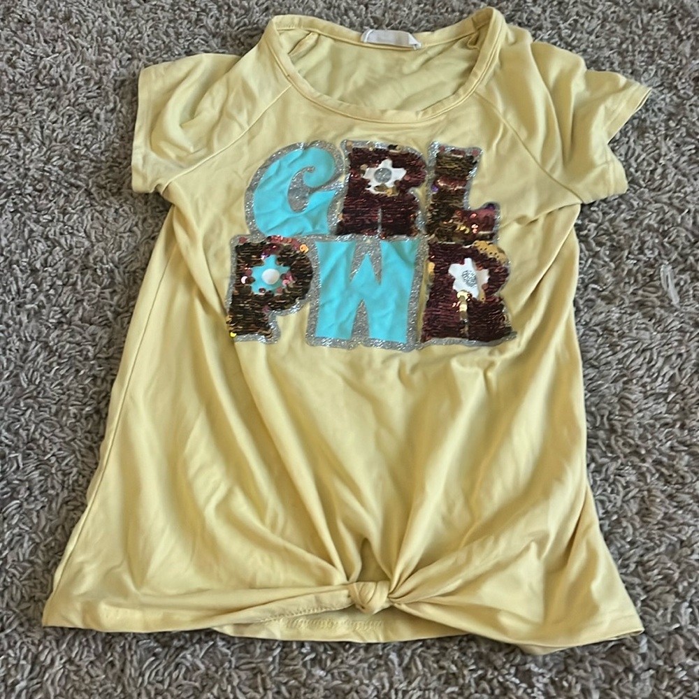 Girl power shirt! Sequence sparkles and fun!!